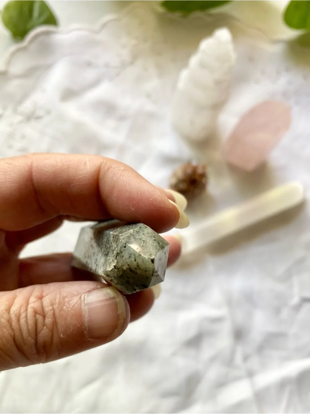 Crystal set curated hand